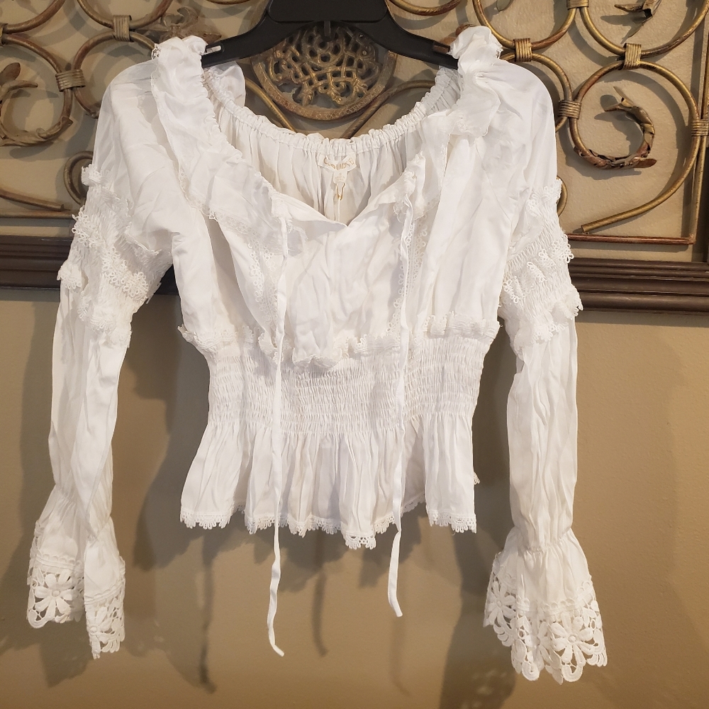 Cloud Ten, white shirt, size small